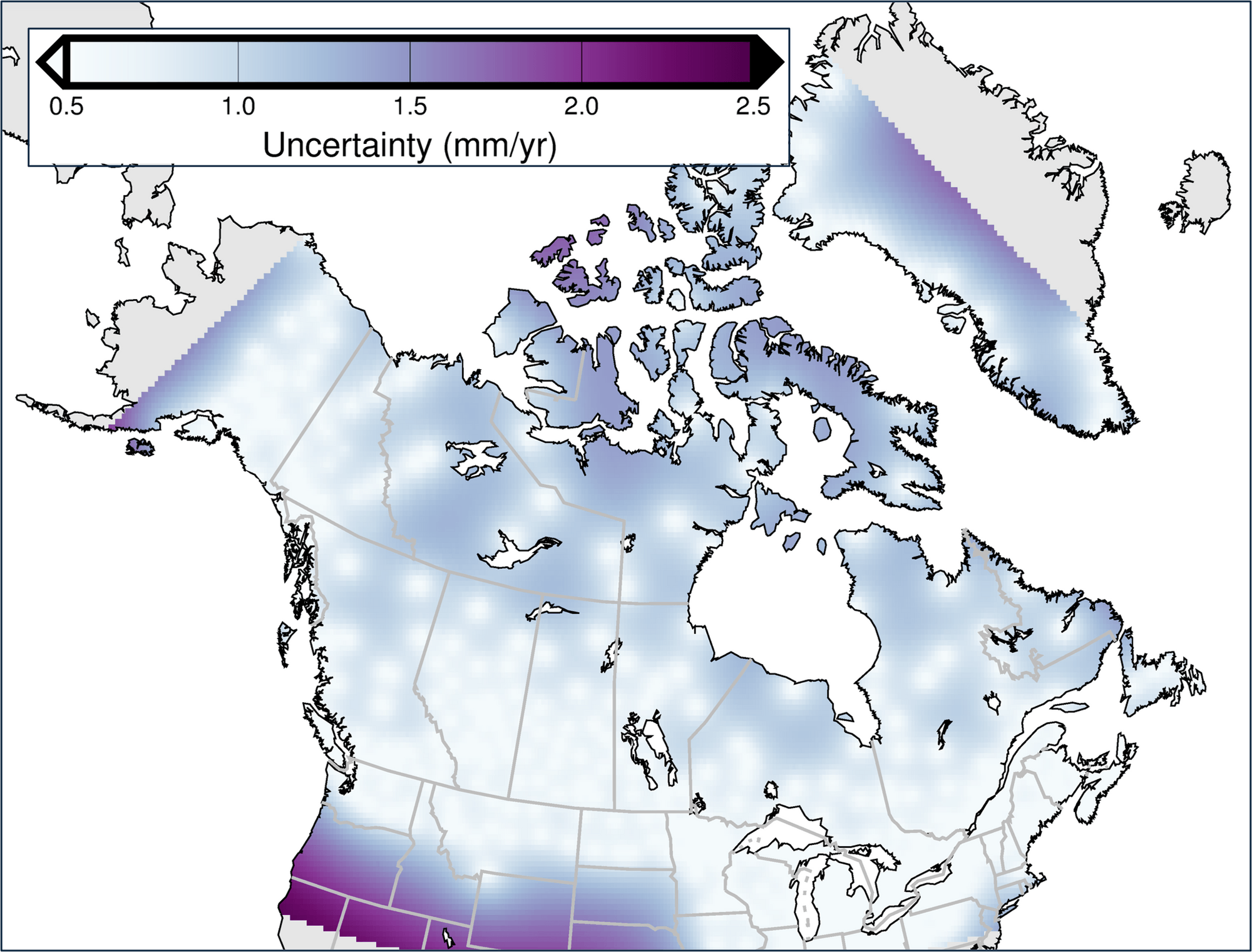 NAD83v80VG East Uncertainty Map
