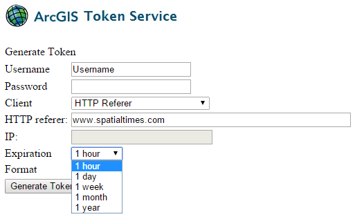 token request page